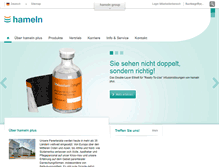 Tablet Screenshot of hameln-plus.com